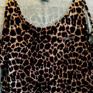 NWT Bebe leopard print tank Size small